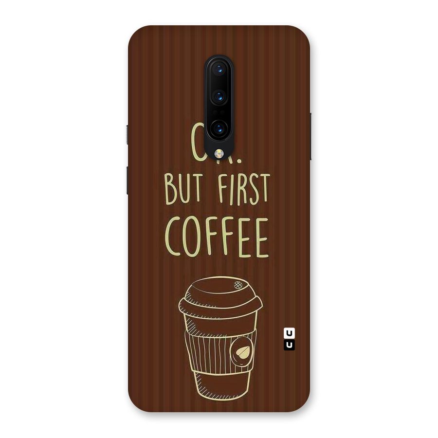 Coffee Stripes Back Case for OnePlus 7 Pro