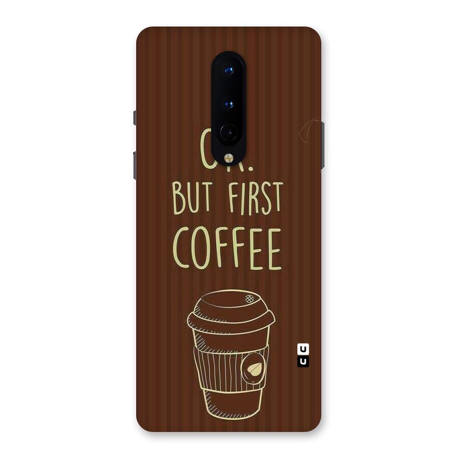 Coffee Stripes Back Case for OnePlus 8