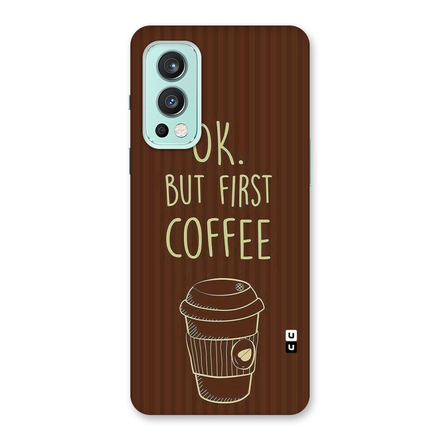 Coffee Stripes Back Case for OnePlus Nord 2 5G