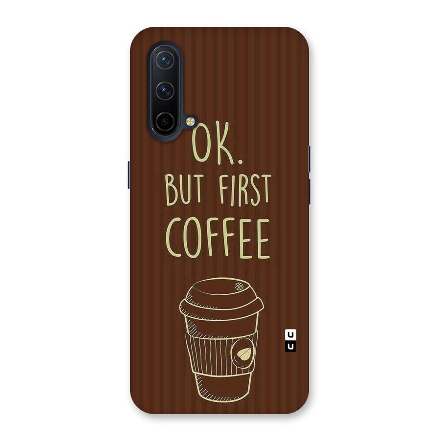 Coffee Stripes Back Case for OnePlus Nord CE 5G