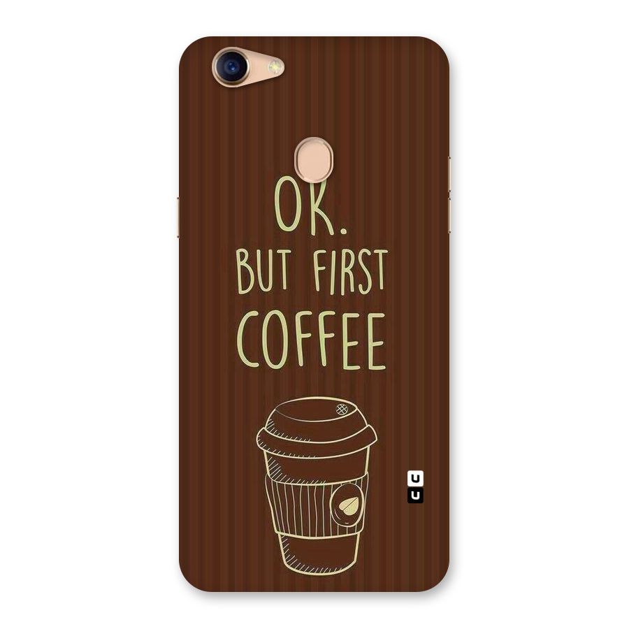Coffee Stripes Back Case for Oppo F5 Youth