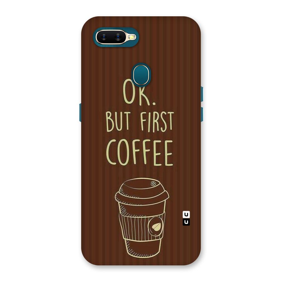 Coffee Stripes Back Case for Oppo A11k