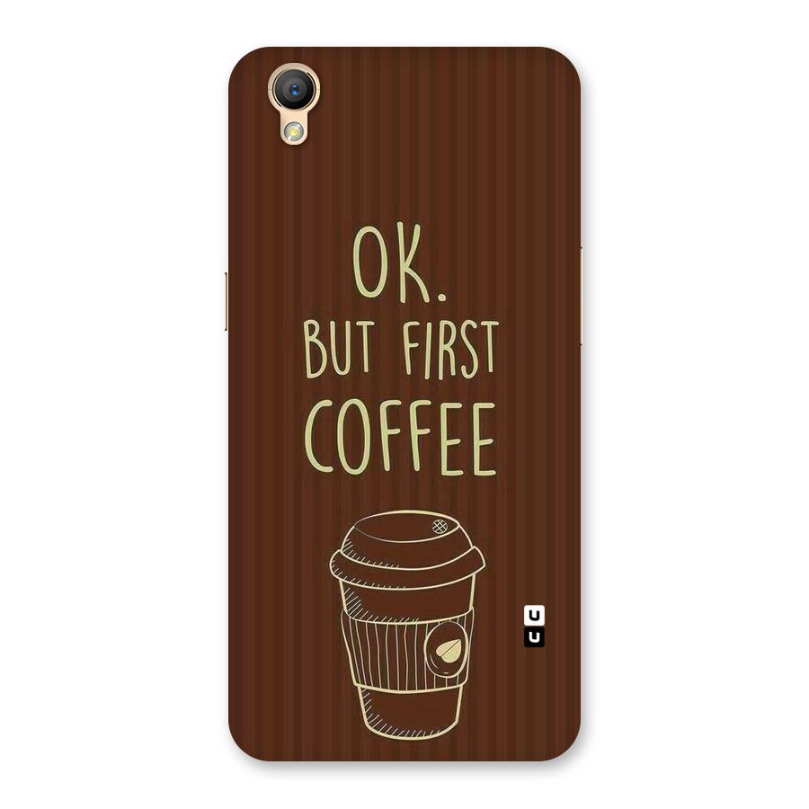 Coffee Stripes Back Case for Oppo A37