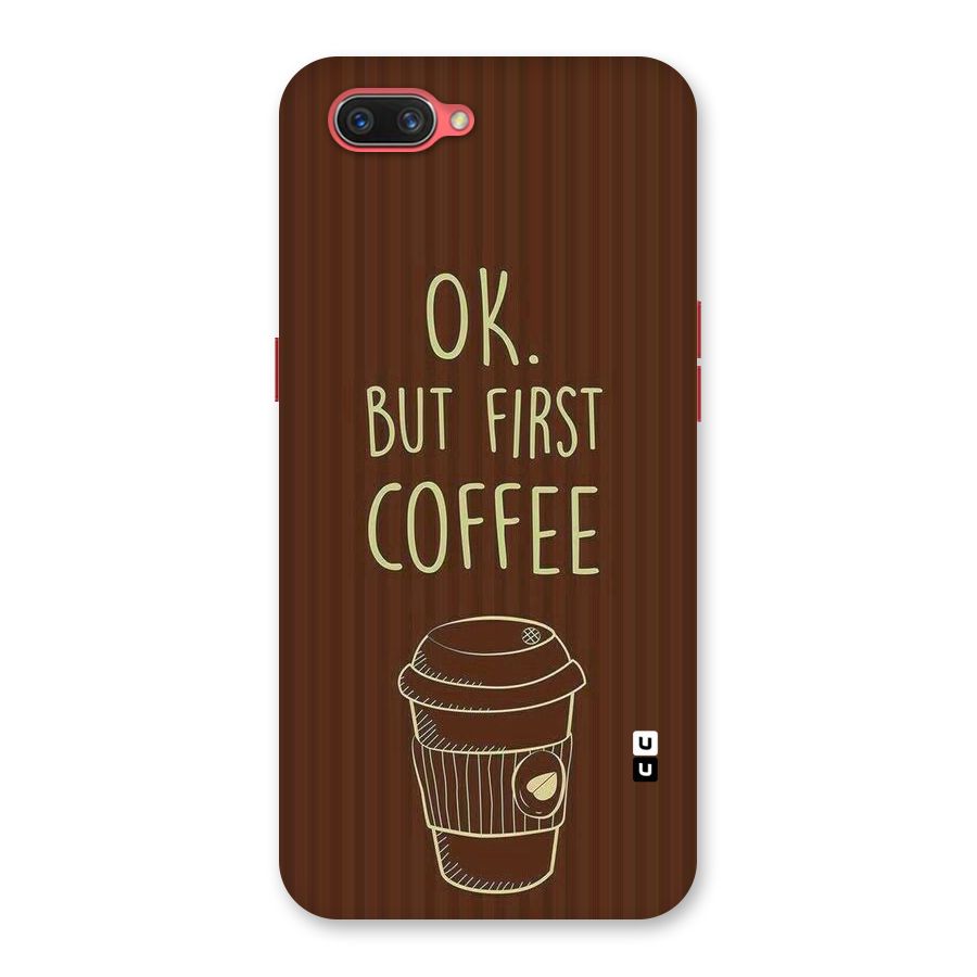 Coffee Stripes Back Case for Oppo A3s