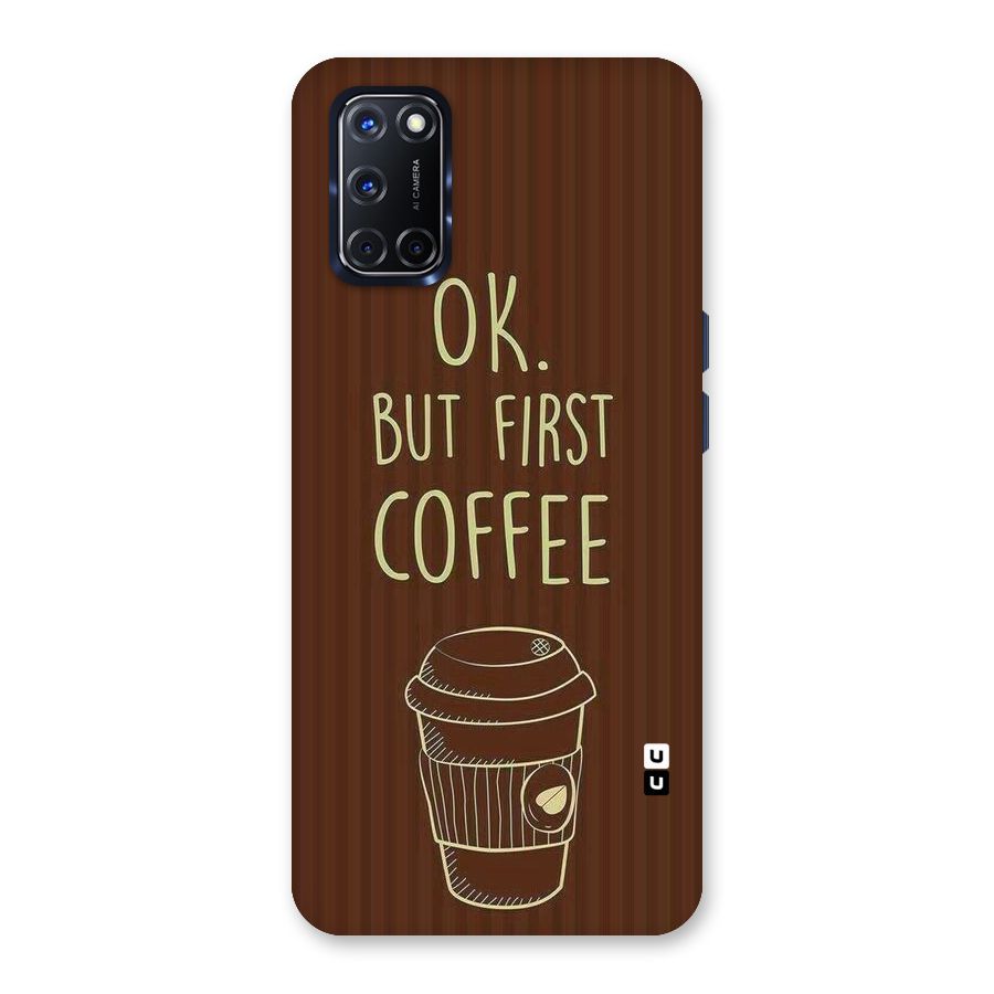 Coffee Stripes Back Case for Oppo A52