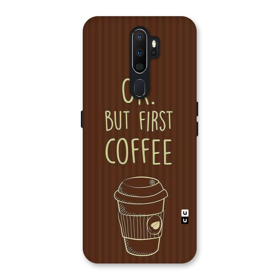 Coffee Stripes Back Case for Oppo A5 (2020)