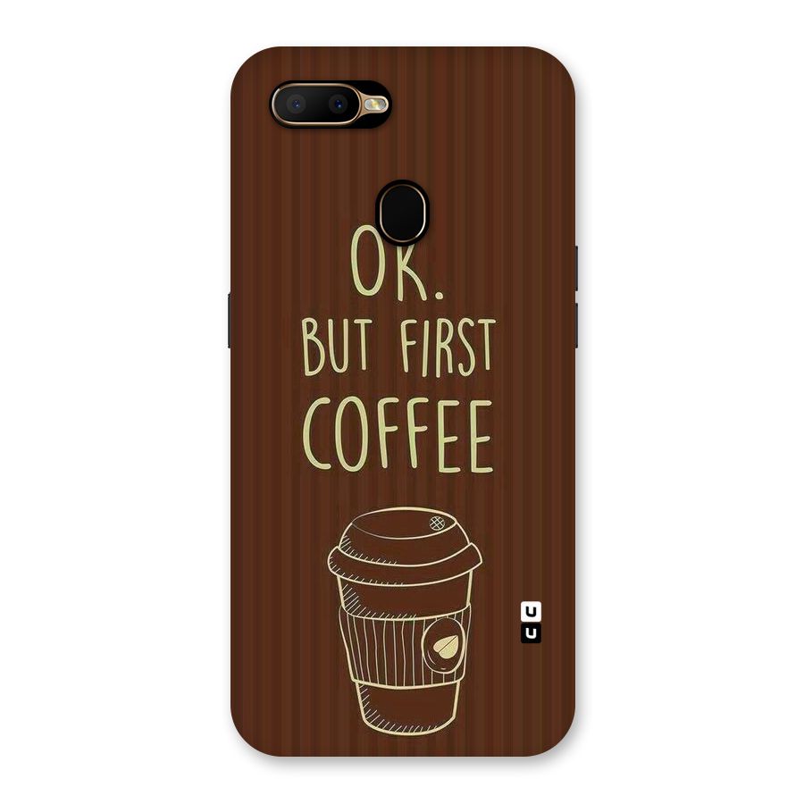 Coffee Stripes Back Case for Oppo A5s