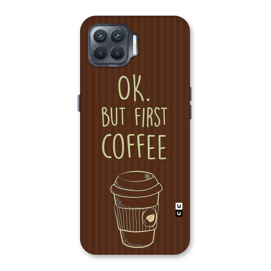 Coffee Stripes Back Case for Oppo F17 Pro