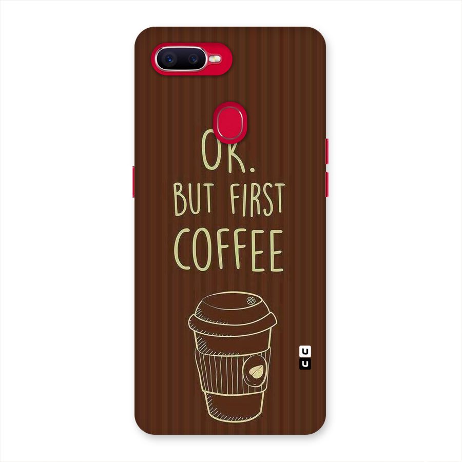 Coffee Stripes Back Case for Oppo F9 Pro