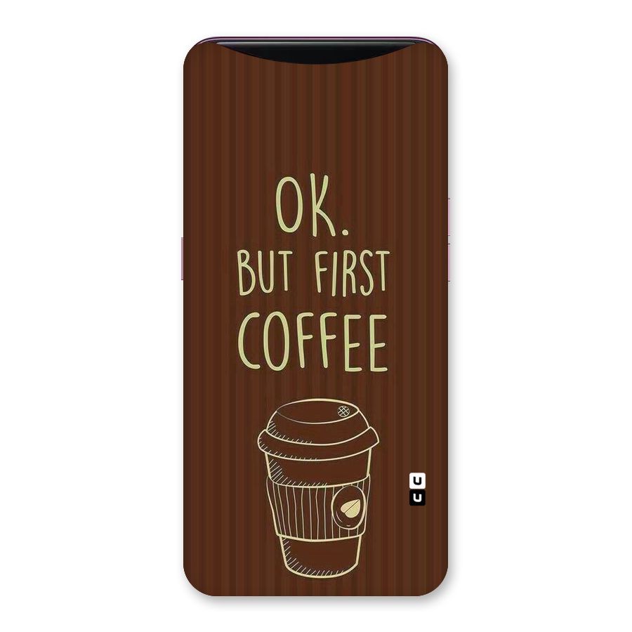 Coffee Stripes Back Case for Oppo Find X