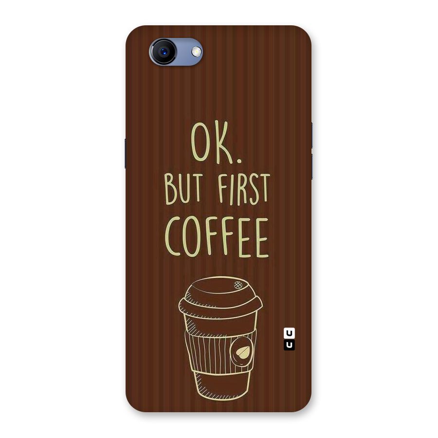 Coffee Stripes Back Case for Oppo Realme 1