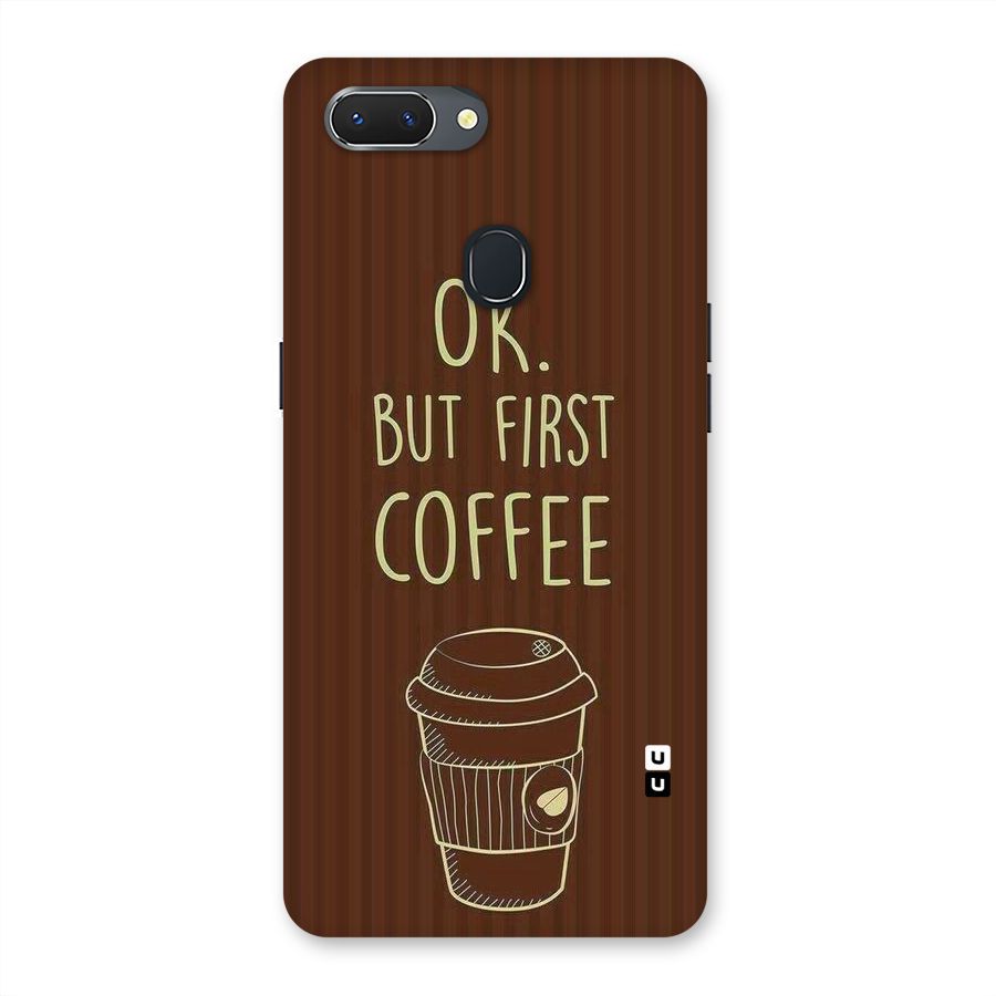 Coffee Stripes Back Case for Oppo Realme 2