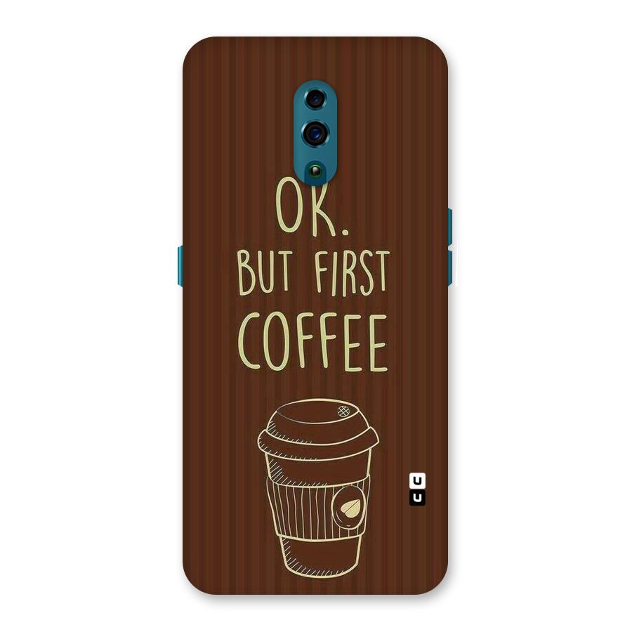 Coffee Stripes Back Case for Oppo Reno