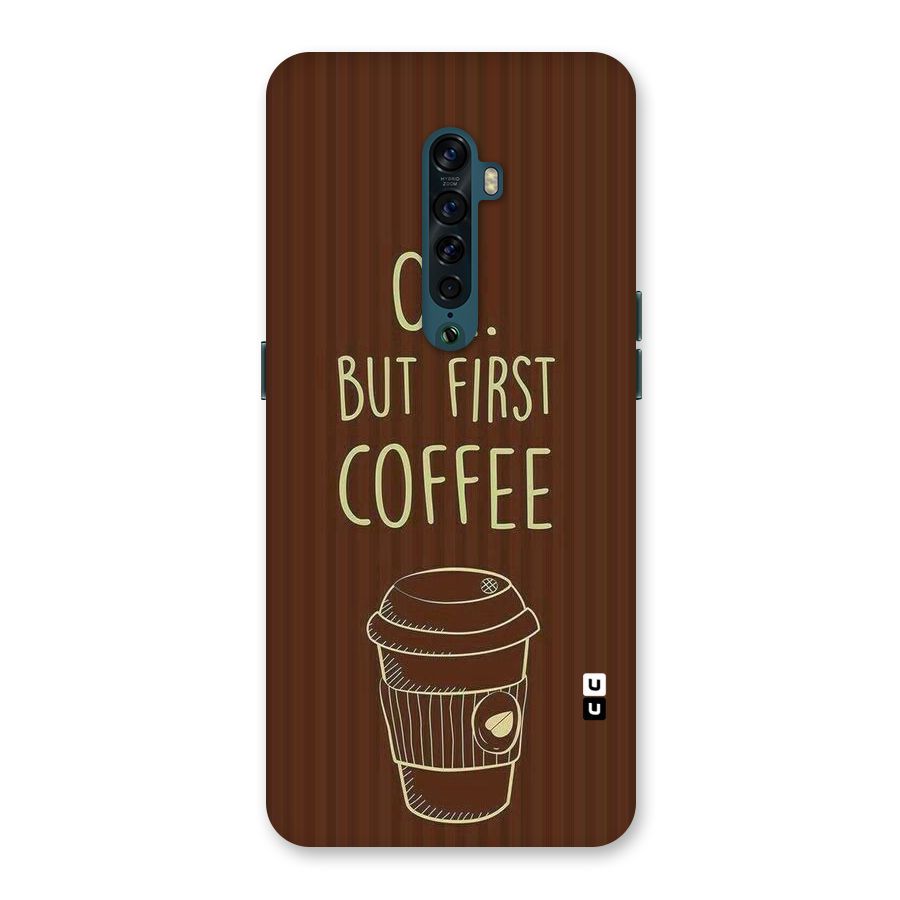 Coffee Stripes Back Case for Oppo Reno2