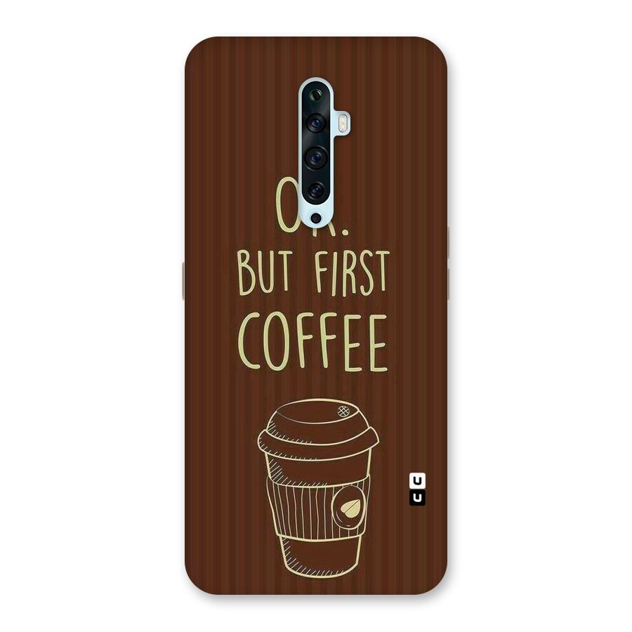 Coffee Stripes Back Case for Oppo Reno2 Z