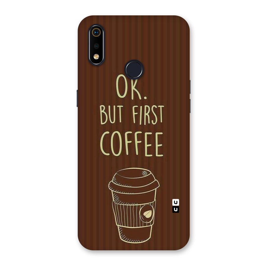 Coffee Stripes Back Case for Realme 3i