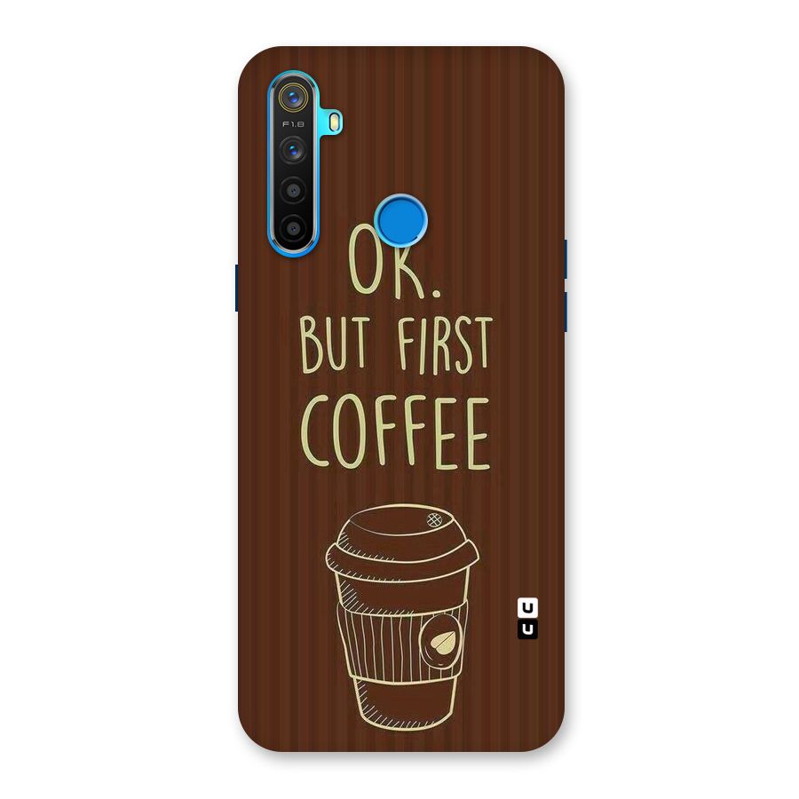 Coffee Stripes Back Case for Realme 5