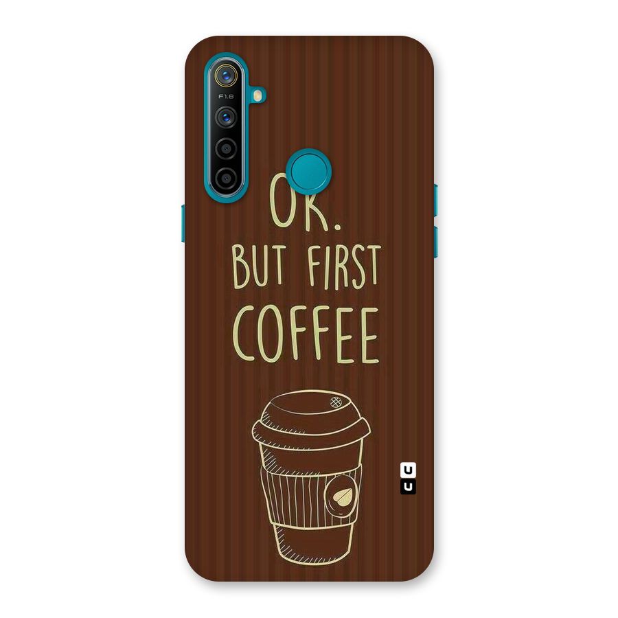 Coffee Stripes Back Case for Realme 5i