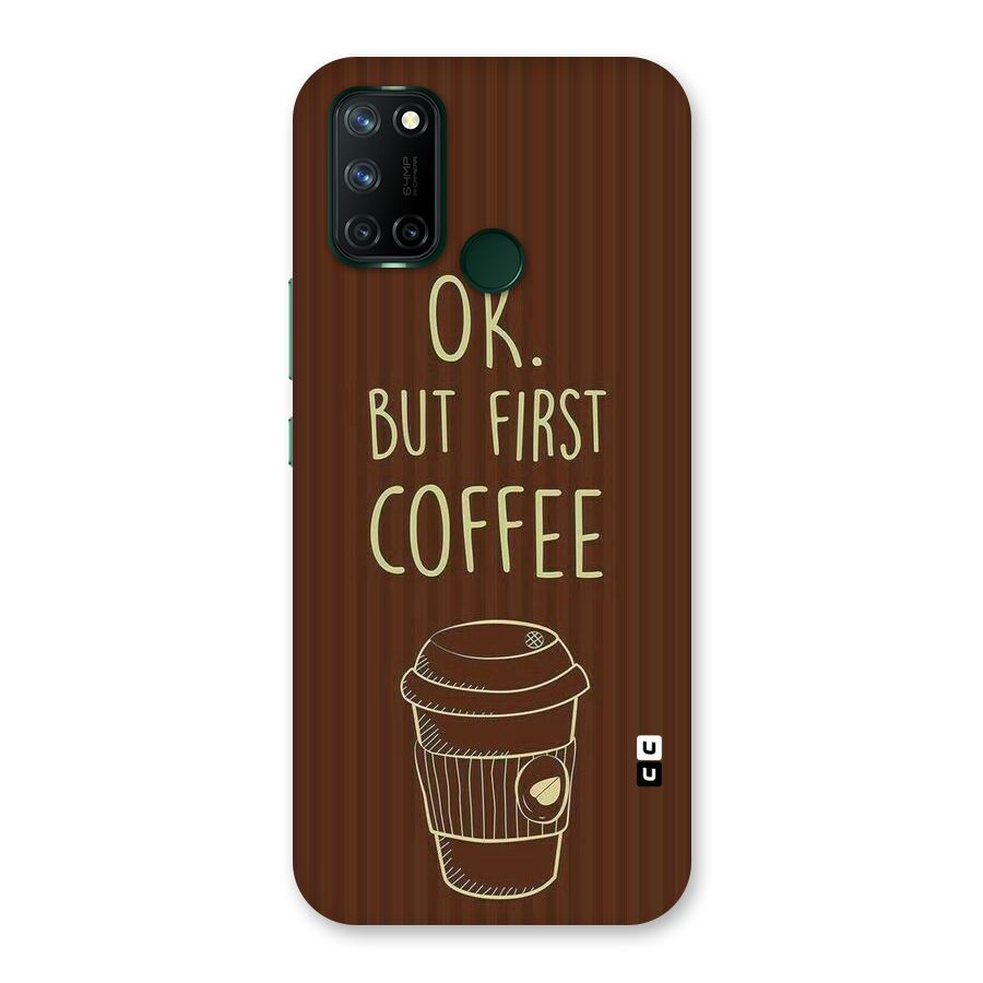 Coffee Stripes Back Case for Realme 7i