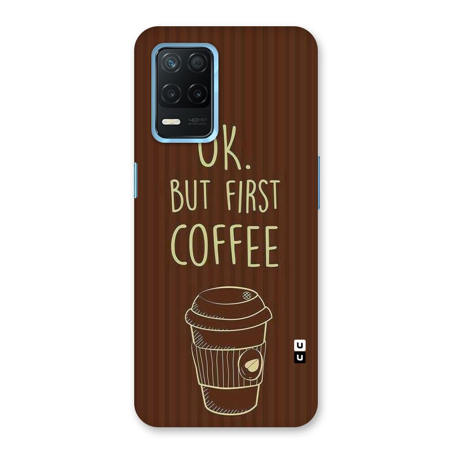 Coffee Stripes Back Case for Realme 8s 5G