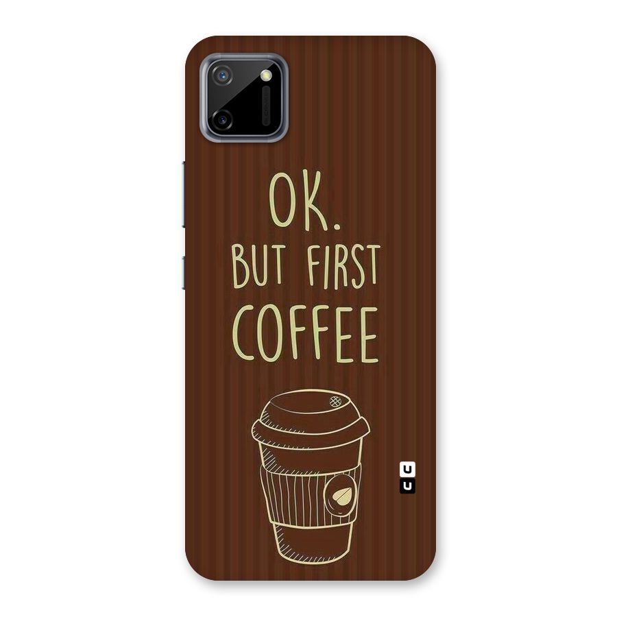 Coffee Stripes Back Case for Realme C11