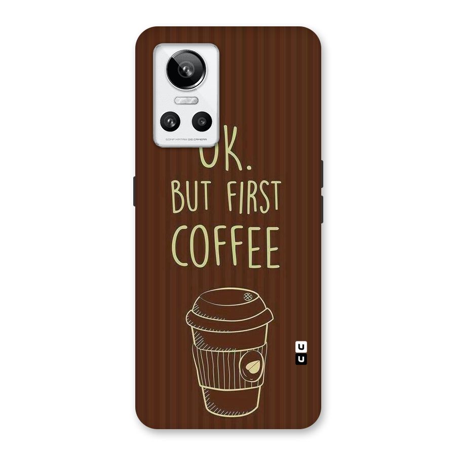 Coffee Stripes Back Case for Realme GT Neo 3