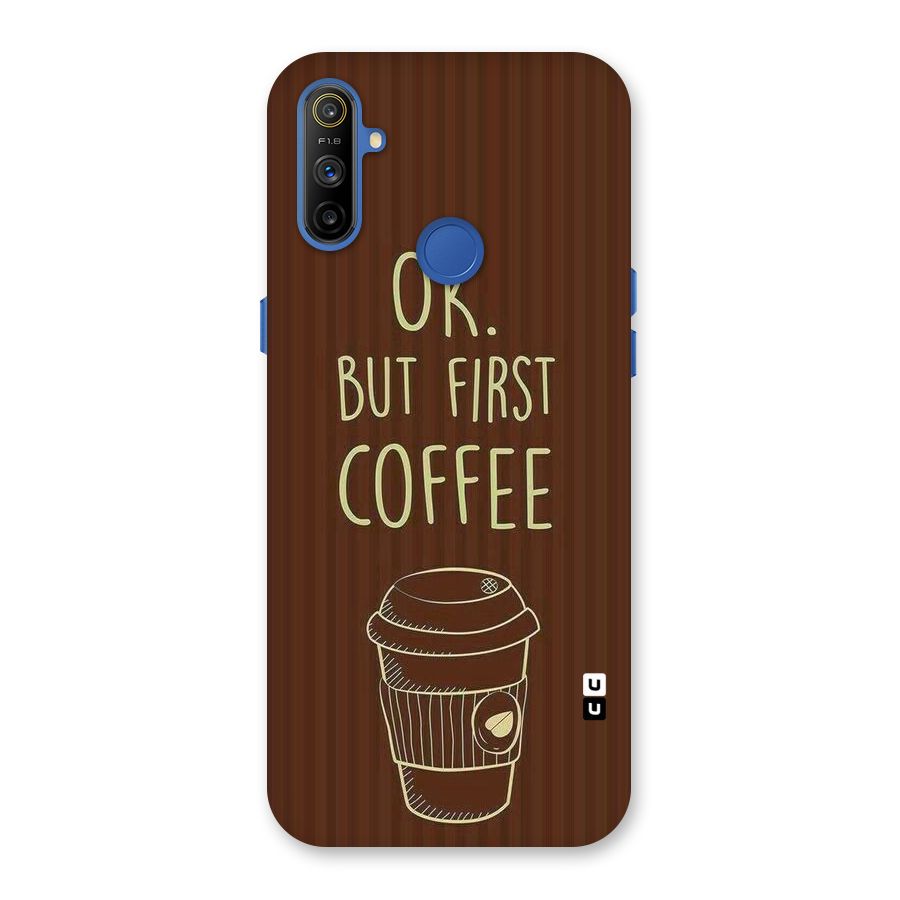 Coffee Stripes Back Case for Realme Narzo 10A