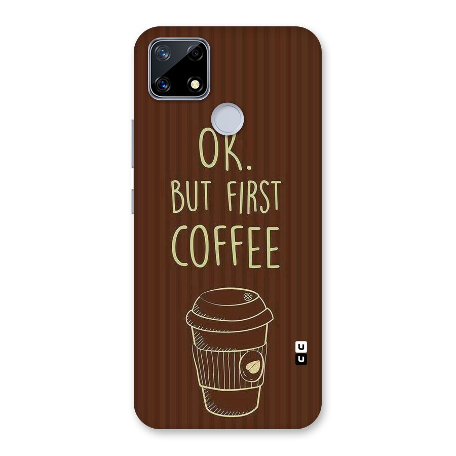 Coffee Stripes Back Case for Realme Narzo 20