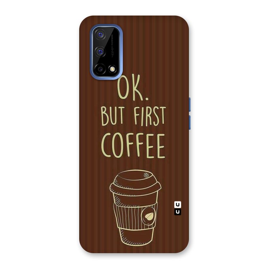 Coffee Stripes Back Case for Realme Narzo 30 Pro