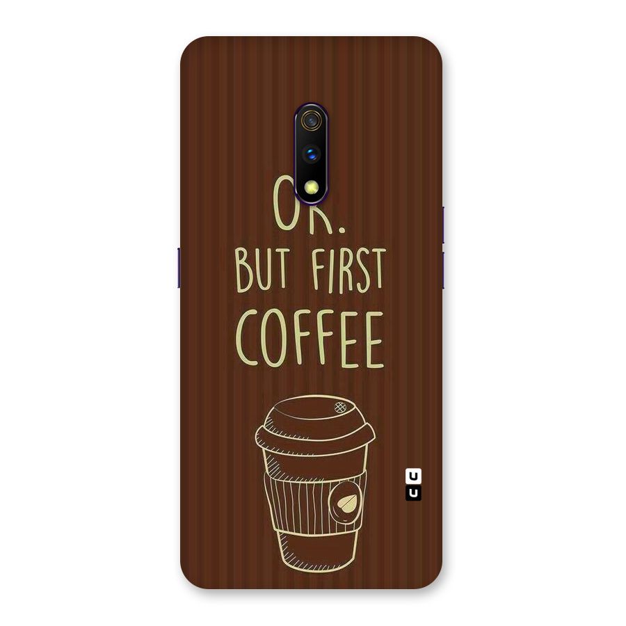 Coffee Stripes Back Case for Realme X