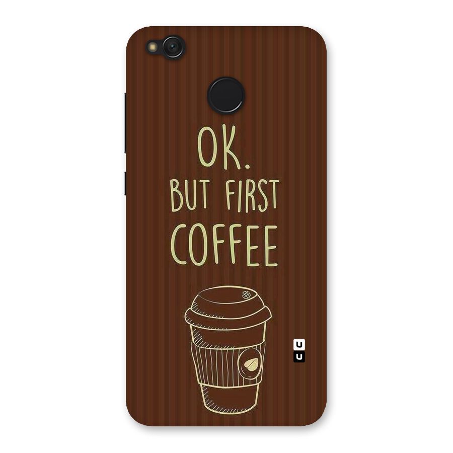 Coffee Stripes Back Case for Redmi 4