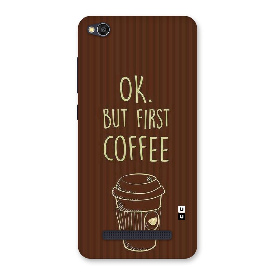 Coffee Stripes Back Case for Redmi 4A
