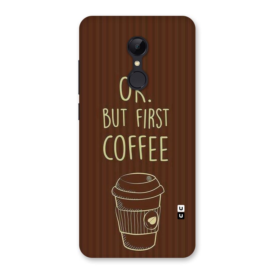 Coffee Stripes Back Case for Redmi 5