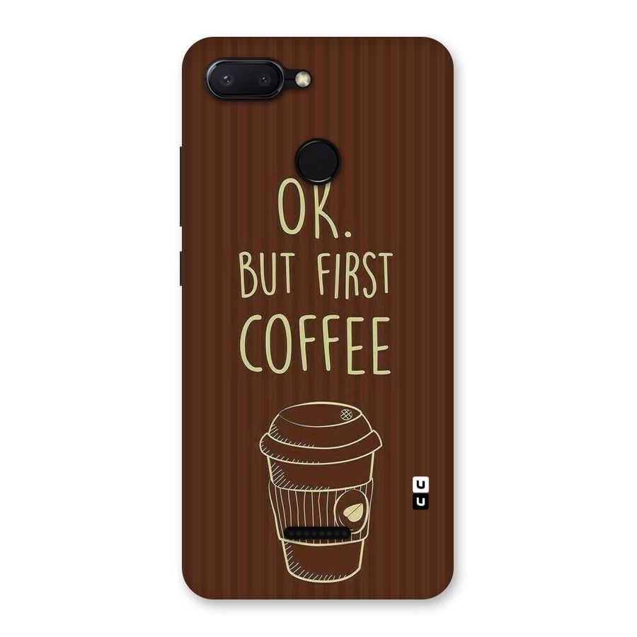 Coffee Stripes Back Case for Redmi 6