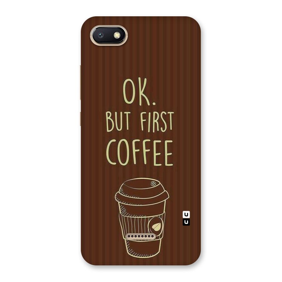 Coffee Stripes Back Case for Redmi 6A