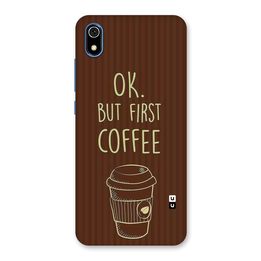 Coffee Stripes Back Case for Redmi 7A