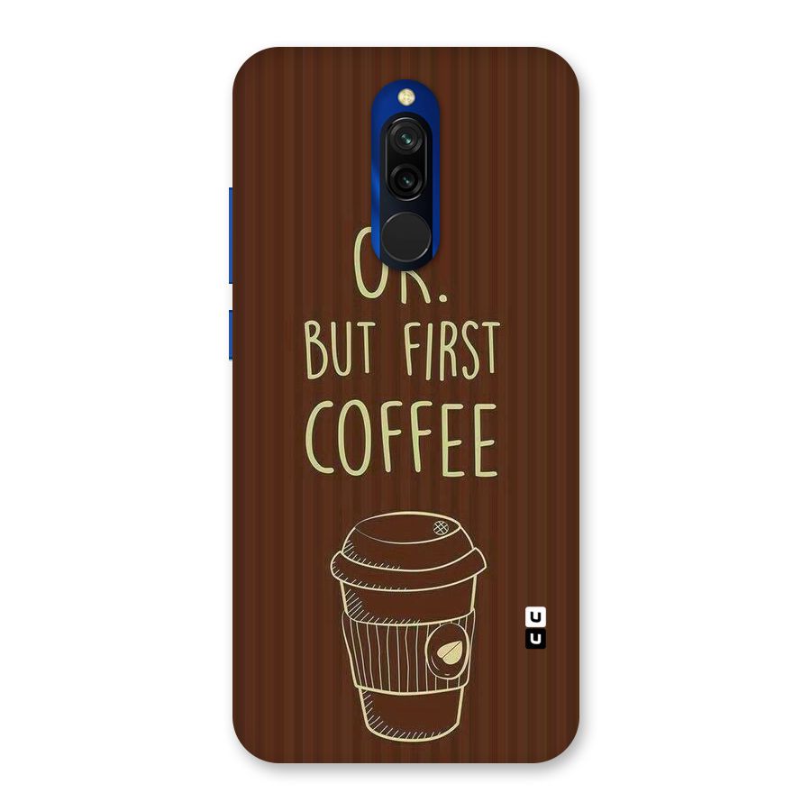 Coffee Stripes Back Case for Redmi 8