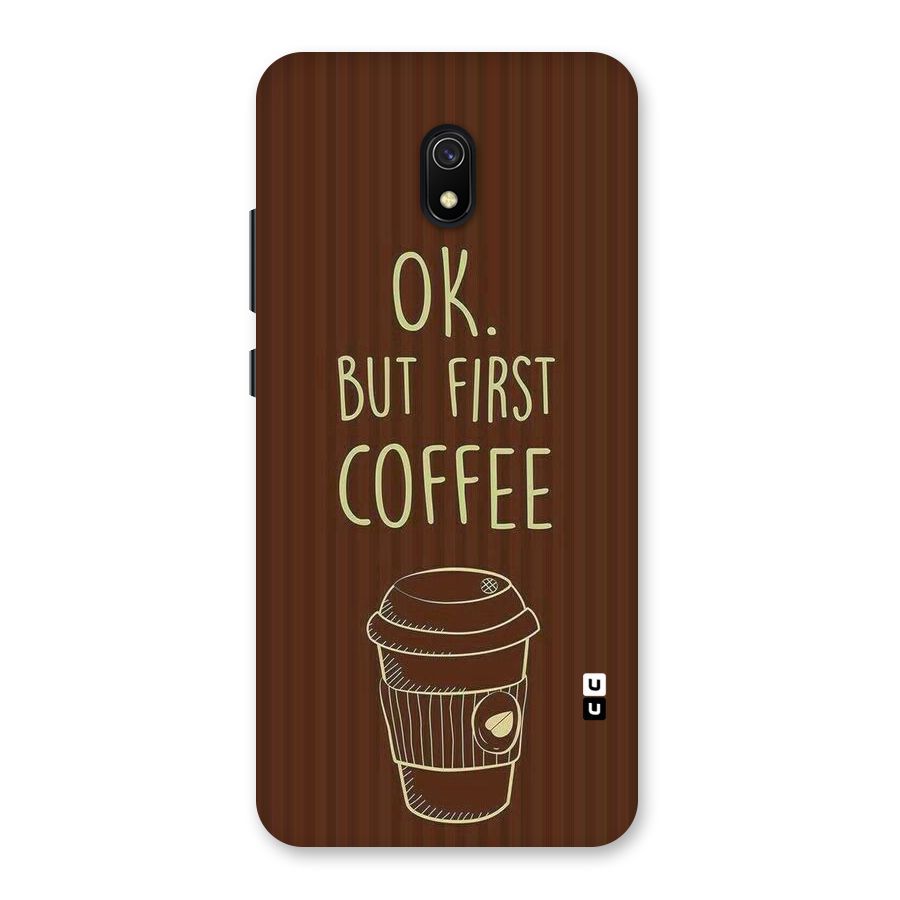 Coffee Stripes Back Case for Redmi 8A