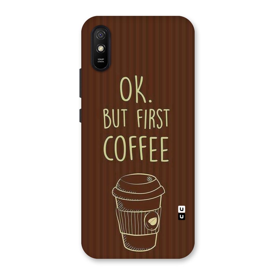 Coffee Stripes Back Case for Redmi 9A