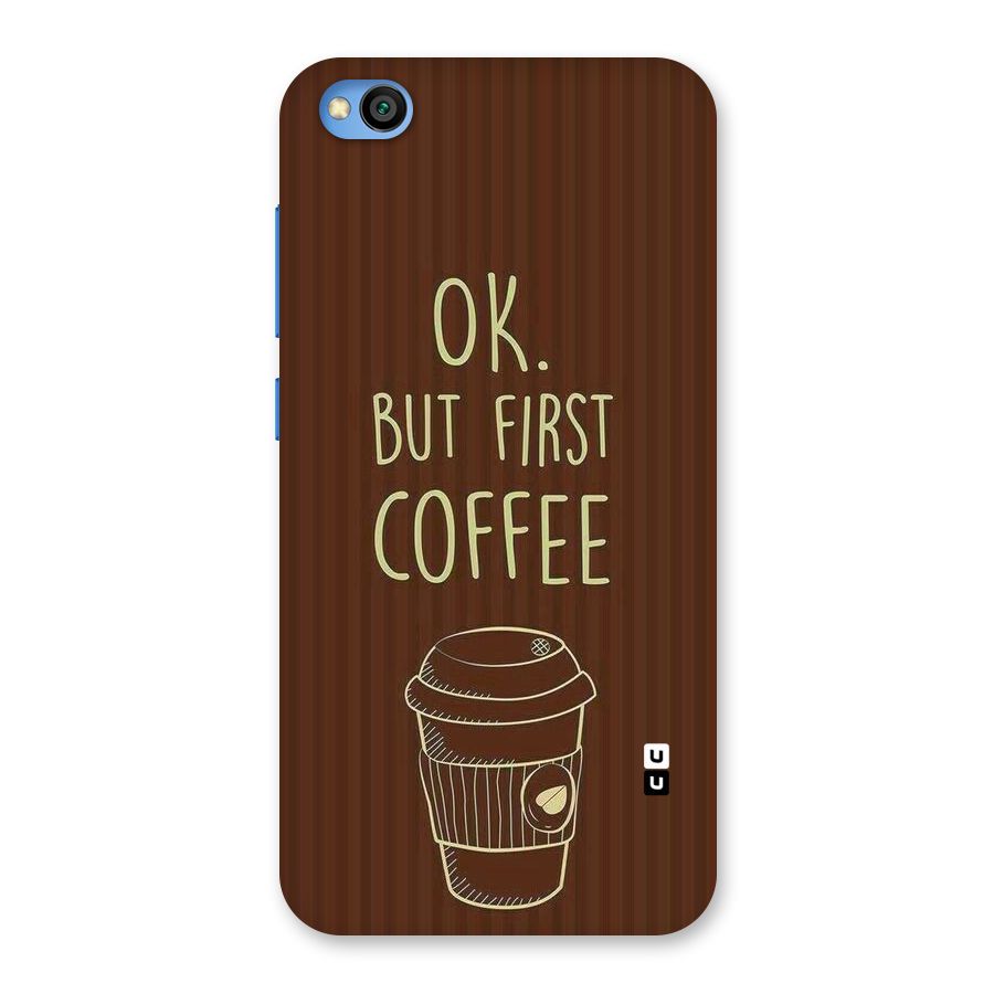 Coffee Stripes Back Case for Redmi Go