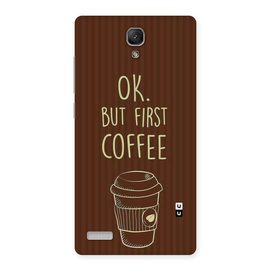 Coffee Stripes Back Case for Redmi Note
