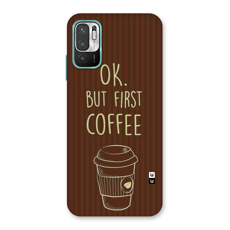 Coffee Stripes Back Case for Redmi Note 10T 5G