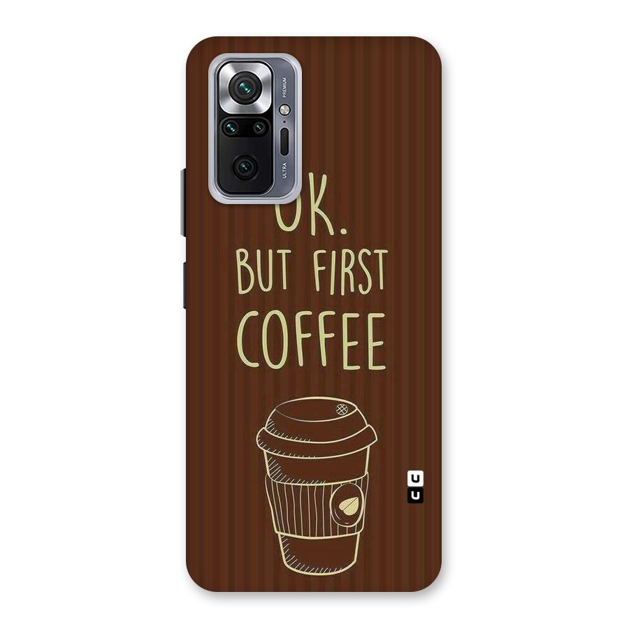 Coffee Stripes Back Case for Redmi Note 10 Pro