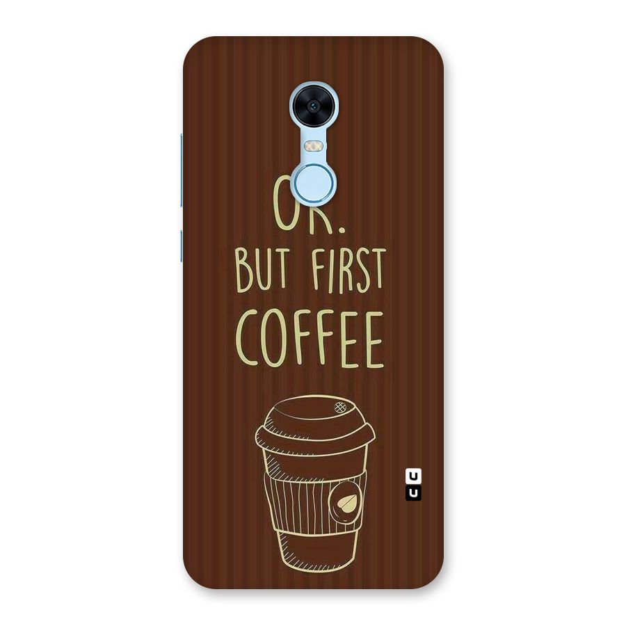 Coffee Stripes Back Case for Redmi Note 5
