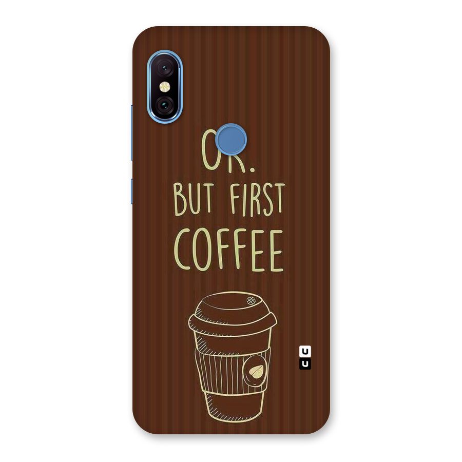 Coffee Stripes Back Case for Redmi Note 6 Pro
