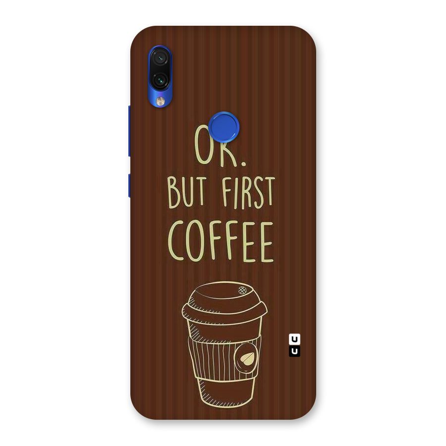 Coffee Stripes Back Case for Redmi Note 7S