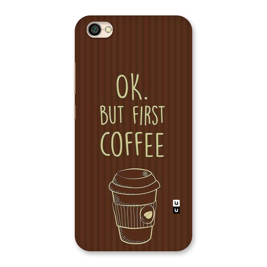 Coffee Stripes Back Case for Redmi Y1 Lite