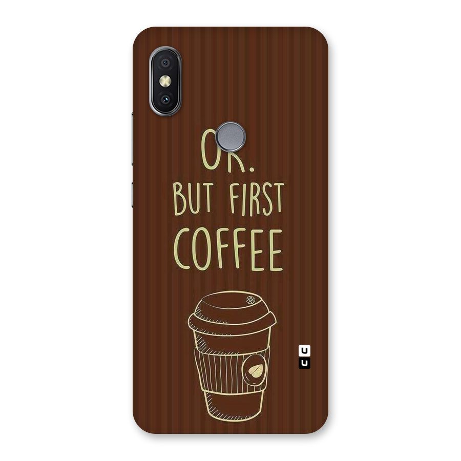 Coffee Stripes Back Case for Redmi Y2