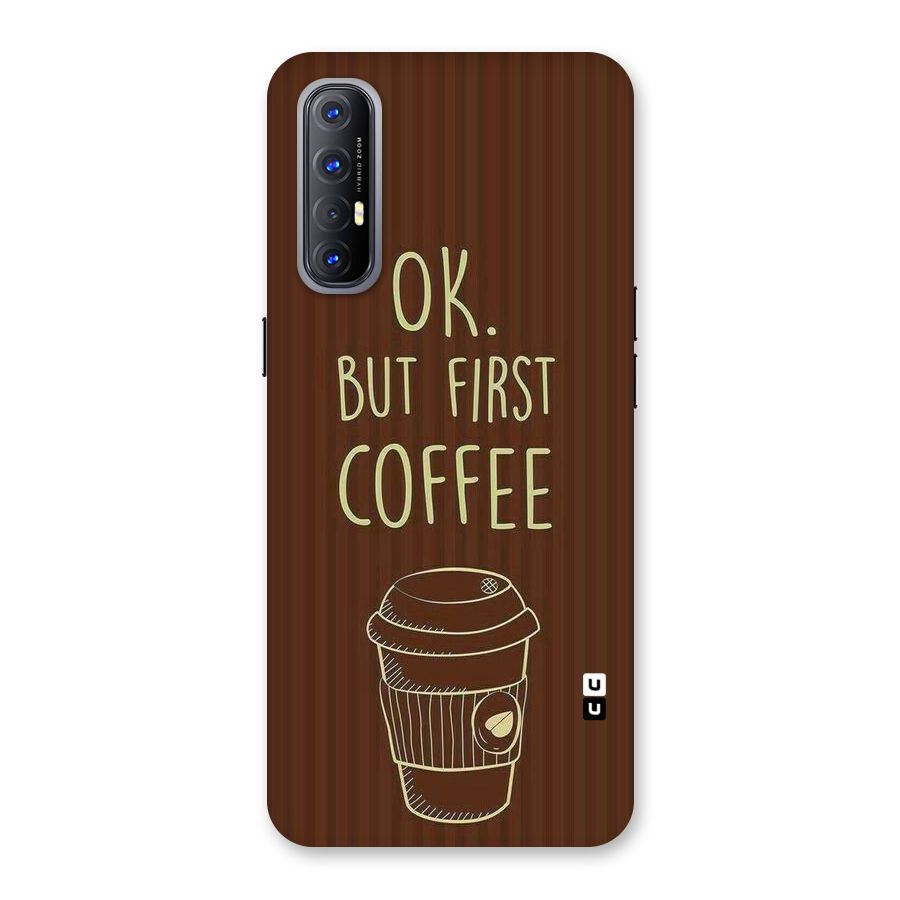 Coffee Stripes Back Case for Reno3 Pro