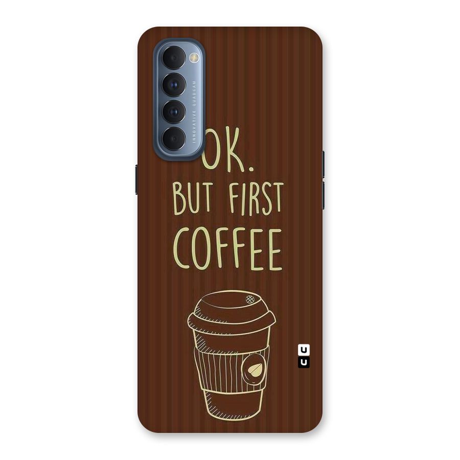 Coffee Stripes Back Case for Reno4 Pro